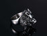 Bague Loup Solitaire (Acier)